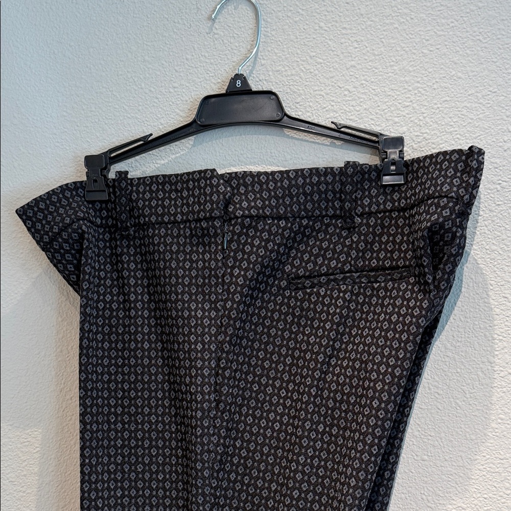 Max Studio Black and Grey Diamond Patterned Pants - Picture 7 of 7